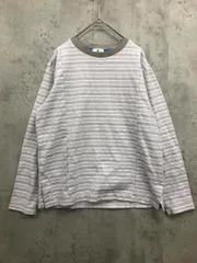 LANVIN ランバン ボーダー ラウンドネック カットソー size48/グレー ■■ メンズのサムネイル