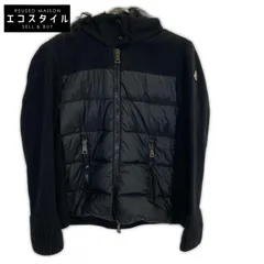 MONCLER モンクレール MAGLIA CARDIGAN ファー付き ウール切り替え ダウンジャケット Lのサムネイル
