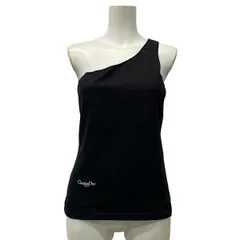 DIOR/ChristianDior(ディオール/クリスチャンディオール) タンクトップ サイズI 44 レディース - 524T43A6004 黒 シルク混/アシンメトリーのサムネイル
