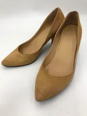 UNITED TOKYO ユナイテッドトウキョウ チャンキーヒール スエード ポインテッド パンプス size1/ベージュ ■■ レディースのサムネイル