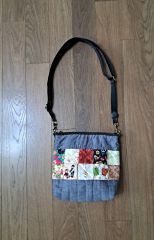新品 パッチワーク ストライプ キルティングトートバッグ 和柄 京都