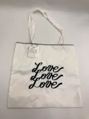新品 Heather ヘザー 刺繍 縦型 トート バッグ 白 ■■ レディースのサムネイル