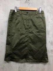 iCB アイシービー オンワード樫山 ひざ丈 バックスリット タイト スカート size11/カーキ ■◆ レディースのサムネイル