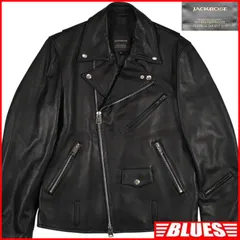 JACKROSE ジャックローズ ライダースジャケット L 黒 4 羊革 本革 ダブル メンズ レザージャケット バイク レザーライダースジャケット_サイズL一覧←SEULB屋着古← HS813のサムネイル