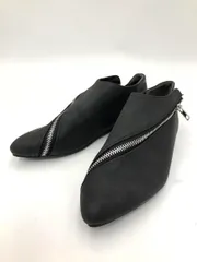 antiqua アンティカ PE-00019 フラットシューズ ファスナーデザイン パンプス sizeS/黒 ■◇ レディースのサムネイル