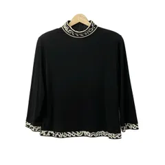 【美品】LEONARD ブラック 七分袖トップス　Lサイズ 2026年最新】LEONARD レディース 五分袖・七分袖 Tシャツ・カットソー