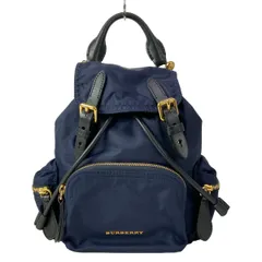 BURBERRY/Burberry(バーバリー) リュックサック美品  - ネイビー×黒 レザーのサムネイル