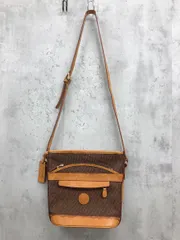 Pierre Cardin ピエールカルダン ヴィンテージ スクエア 円形ロゴマーク ショルダー バッグ 茶系 ■■ レディースのサムネイル
