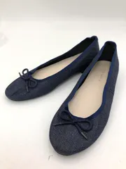 alicia PAGEBOY アリシアページボーイ 019-0703-112-406 リボン デニム フラット パンプス sizeL/青 ■■ レディースのサムネイル