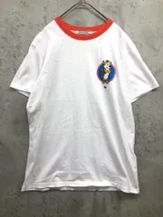 Onitsuka Tiger オニツカタイガー ヴィンテージ ダメージ加工 WASHED GRAPHIC Tシャツ sizeM/白 ■◆ レディースのサムネイル