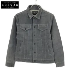 RATS　ラッツ　23'RJ-0907 グレー カウスエード スナップボタン スエードレザージャケット/SUEDE LEATHER JKT　Sのサムネイル