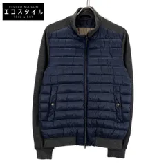 HERNO　ヘルノ　PI025UR-12020 ネイビー×チャコール 切り替えダウンジェット　46のサムネイル