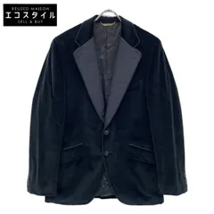 DOLCE&GABBANA　ドルチェアンドガッバーナ　ブラック ベロア テーラードジャケットのサムネイル