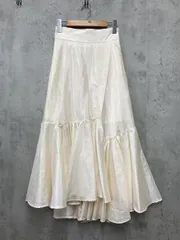 VIOLETTA ヴィオレッタ VIIZI0224002 グロッシーフレアイレヘム スカート sizeM/アイボリー ■■ レディースのサムネイル