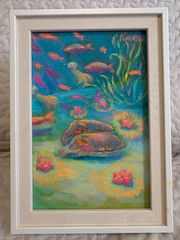 「Cuttlefish2」/キャンバスパネル/油彩/ハガキサイズ/