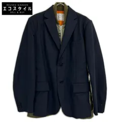 sacai　サカイ　【新品同様/24年製】24-03266M Suiting × Nylon Twill Jacket MA-1ドッキングジャケット　3のサムネイル