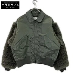 HYKE　ハイク　25AW 252-17535 カーキ ナイロンツイル FAUX SHEARLING TYPE CWU-45/P JACKET　2　MEDIUMのサムネイル