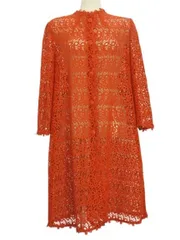 ミス アシダ miss ashida エンブロイダリー レース ロングコート TALL11 オレンジ 上着 アウター トップスのサムネイル