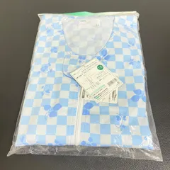 ANGEL エンゼル 介護服 コンビネーション オールシーズン 介護パジャマ リーフブルーのサムネイル