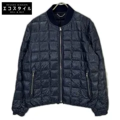 LOUIS VUITTON　ルイヴィトン　H9B44W ネイビー キルティング ジップアップ ロゴパッチ ダウンジャケット　48のサムネイル