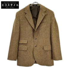 RRL　ダブルアールエル　25AW 782974004001 イタリア製 ブラウン ウール100 センターベント チェック柄 3Bブレザージャケット　36Sのサムネイル