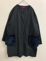 ITEMS URBAN RESEARCH アイテムズアーバンリサーチ WH77-27M003 2WAYファーポケット コート sizeONE/紺 ■■ レディースのサムネイル