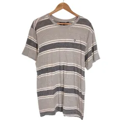 【中古】　akademiks　Tシャツ　半袖　トップス　クルーネック　ボーダー　オーバーサイズ　古着　/4376のサムネイル
