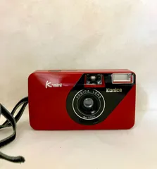 Konica K-mini コニカ ケーミニ レッド コンパクトフィルムカメラ 動作確認済のサムネイル