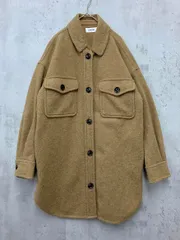 snidel スナイデル SWFJ194161 オーバーサイズ ウールシャツ ジャケット size1/キャメル ■■ レディースのサムネイル