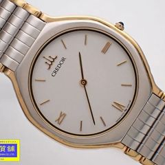 希少】SEIKO クレドール 腕時計 18kt ベゼル ブレス 金無垢 メンズ