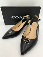 COACH コーチ CC704 ジリアン スリングバック オープンバック パンプス sizeUS:6.5/黒 ■■◎レディースのサムネイル