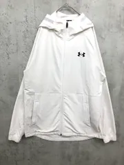 UNDER ARMOUR アンダーアーマー 起毛 UA ブラッシュド ウーブン ジャケット sizeXL/白 ■■ メンズのサムネイル