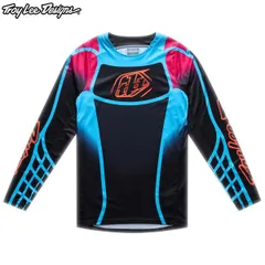Troy Lee Designs トロイリーデザインズ TDU229 GPPROジャージ カラー：FRAMEWORK BLACK/CYAN サイズ：Lのサムネイル