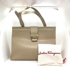< Salvatore Ferragamo > トートバッグ ベージュ ∀ 決算処分品のサムネイル