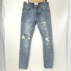MINTCREW スキニーデニムパンツ ジーンズ ダメージ加工 Gパン カジュアル パンツ 古着  サイズ28 S相当 ミントクルー ボトムス A10805◆のサムネイル
