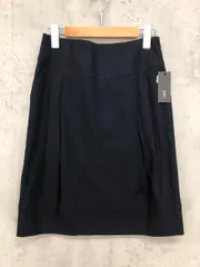 新品 INED イネド 71-91152019 タイト タック スカート size9/濃紺 ■■ レディースのサムネイル
