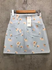 展示品■dazzlin ダズリン ０２１６１０８０１６０１ 花柄 スカート sizeS/ブルー ■■ レディースのサムネイル