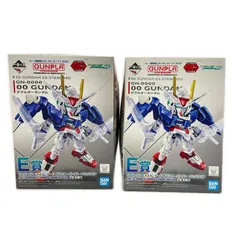 BANDAI  一番くじ 機動戦士ガンダム ガンプラ2022 E賞 SDガンダム EXスタンダード ダブルオーガンダム ソリッドクリア ガンプラ プラモデル   2点まとめ売り 未組立品　