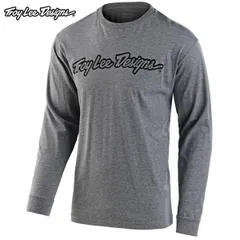 Troy Lee Designs トロイリーデザインズ TDA036 SIGNATURE LONG SLEEVE TEE カラー:HEATHER GRAY サイズ:Mのサムネイル