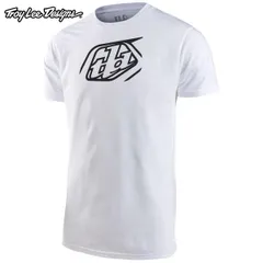 Troy Lee Designs トロイリーデザインズ TDA037 BADGE SHORT SLEEVE TEE カラー:WHITE サイズ:Mのサムネイル