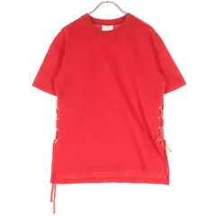 converse TOKYO コンバース トウキョウ コットン 日本製 ワンポイントロゴ 半袖 サイド編み上げ Tシャツ レッド レディース 古着のサムネイル