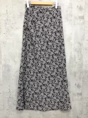 URBAN RESEARCH アーバンリサーチ 小花柄 フラワー プリント ロング スカート size38/ブラック系 ■■ レディースのサムネイル