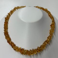 シトリン 黄水晶 ネックレス 天然石 15mm 石 - メルカリ
