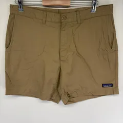 古着 パタゴニア patagonia パンツ チノパン ハーフパンツ ショーツ アウトドア ジップ ワンポイントロゴ w34  ブラウン系 メンズのサムネイル