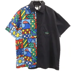 adidas アディダス BEING GREEN with CRAIG+KARL クレイグアンドカール コラボ トレフォイルロゴ 半袖 シャツ M ブラック メンズ 古着のサムネイル