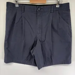 古着 エルエルビーン L.L.Bean パンツ チノパン ハーフパンツ ショート ジッパーフライ ツータック w37  ブラック系 メンズのサムネイル