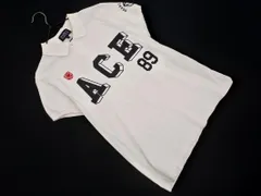 PEARLY GATES パーリーゲイツ ゴルフ プリント 半袖 ポロシャツ size1/白 ■◆ レディースのサムネイル