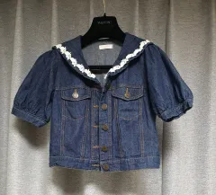リズリサ(LIZ LISA) 正規品 レディース カラージーンズジャケット兼ブラウス xxs sのサムネイル