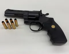 【中古品・現状品】東京マルイ　BBエアリボルバー　ブラックモデル　対象年令１０才以上　ジャンク品　E-465のサムネイル