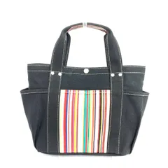 LES TOILES DU SOLEIL レトワールデュソレイユ トートバッグ  ストライプ/キャンバス    ブラック レディース / 240001208520のサムネイル